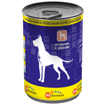 Корм для собак VitAnimals Консервы для собак Ягненок с рисом (0.410 кг) 1 шт. - изображение
