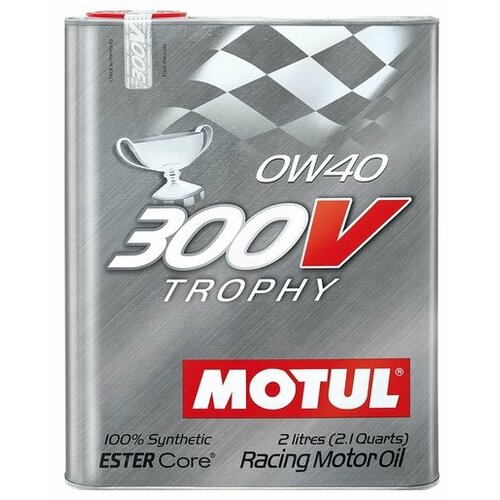 Синтетическое моторное масло Motul 300V Trophy 0W40, 2 л