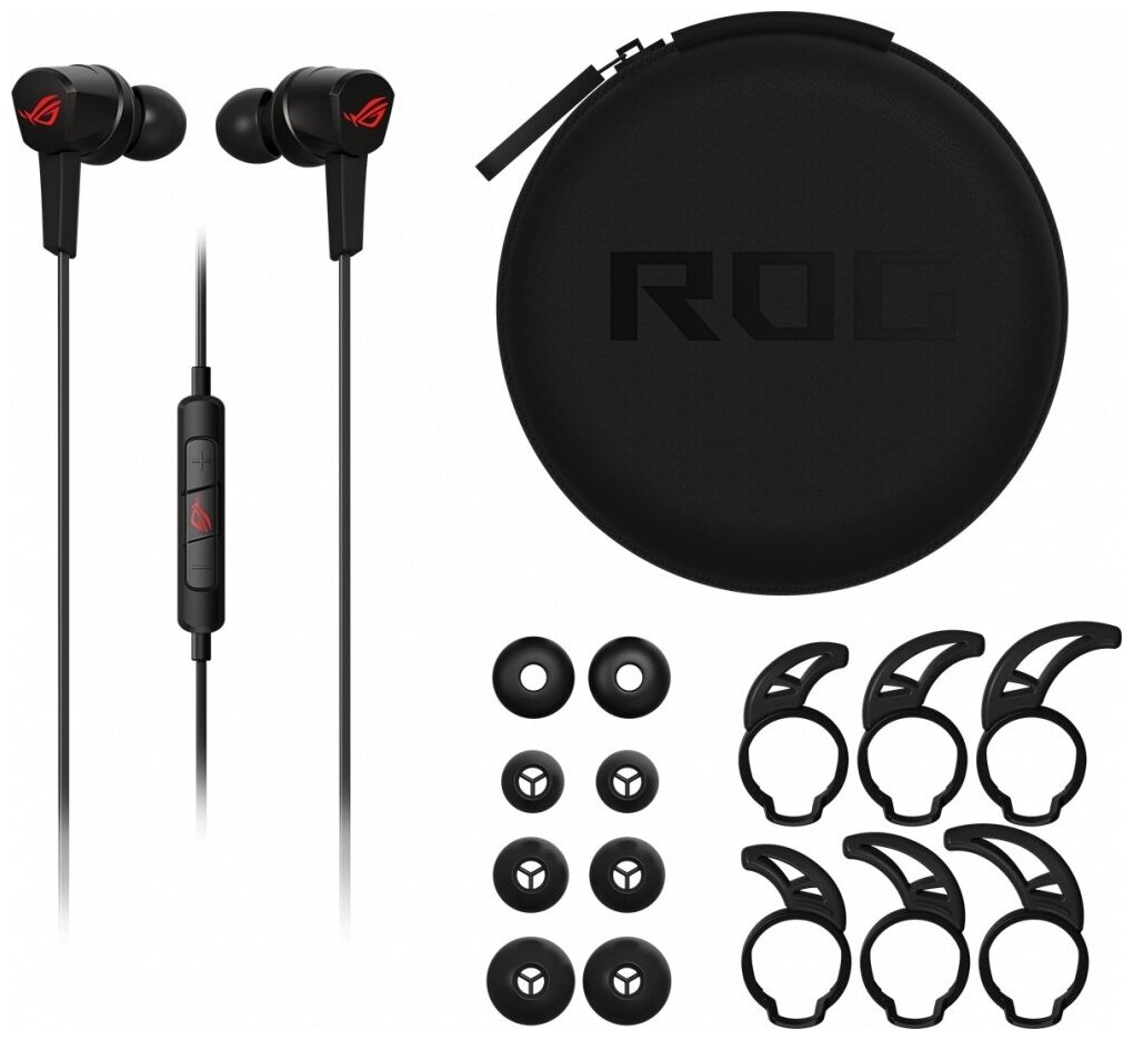 Гарнитура проводная ASUS ROG Cetra II Core, Mini jack, Черный 90YH02V0-B2UA00 - фото №6
