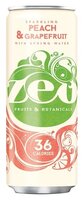 Газированный напиток ZEO Peach & Grapefruit, 0.33 л