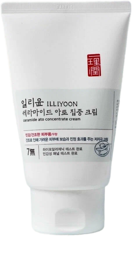 Активный восстанавливающий барьер крем ILLIYOON Ceramide Ato Concentrate Cream с керамидами для лицам и тела, корейская косметика, 200 мл