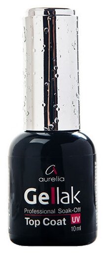 Aurelia Верхнее покрытие Soak-off Top Coat, прозрачный, 10 мл