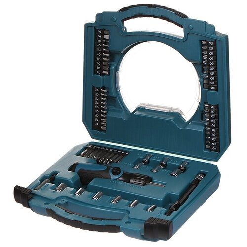 набор инструментов с битами и головоками makita circle series 65 предметов Makita D-42020