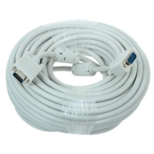 фото Gembird cablexpert cc-ppvga-20m-b, кабель vga premium , 15m 15m, 20м, черный, тройной экран,феррит.кольца