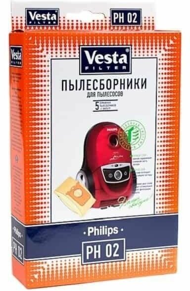 Vesta filter Бумажные пылесборники PH 02, разноцветный, 5 шт. - фото №17