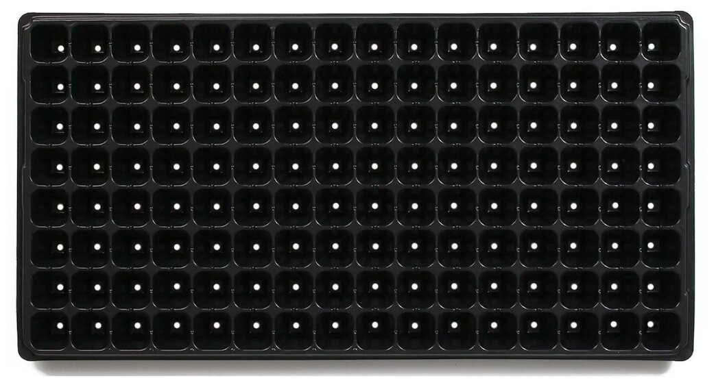 Кассета для рассады, 128 ячеек по 15 мл, чёрная, Greengo - фотография № 3