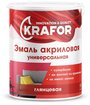 Эмаль акриловая (АК) Krafor универсальная глянцевая