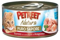 Корм для кошек Petreet (0.07 кг) 1 шт. Puro Sapore Кусочки тунца с сурими со вкусом лобстера в рыбно