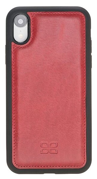 Кожаный чехол-бампер FlexCover Bouletta Красный V4 iPhone XR
