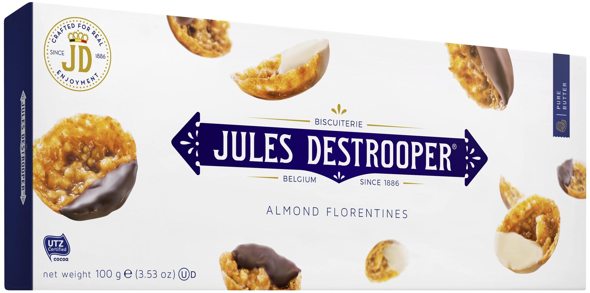 Печенье Бельгийское "Jules Destrooper" Печенье "Almond Florentines", 100 грамм - фотография № 7