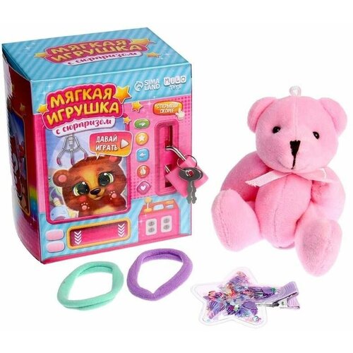 фото Мягкая игрушка с сюрпризом «медведь» milo toys