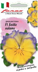 Семена Виола Бейби пикоти F1, Виттрока (Анютины глазки) 10шт / 1 пакет. в пакете