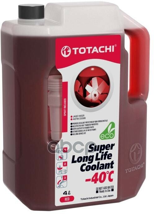 Антифриз Totachi Super LLC -40 C, красный, 4 л Totachi 7123655 .