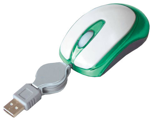 Мышь Cameron MSO-4025 White-Green USB+PS/2