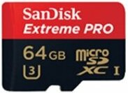 Карта памяти SanDisk Extreme Pro microSDXC UHS Class 3 64 GB, чтение: 95 MB/s, запись: 90 MB/s