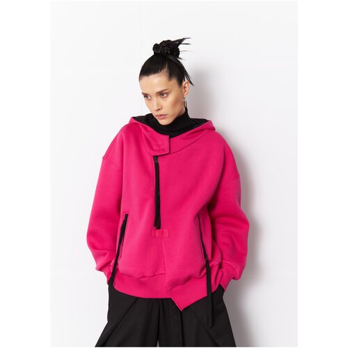 Свитшот женский ХакаМа с капюшоном №480 цвет розовый размер 44