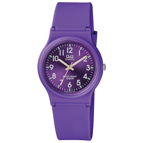 фото Наручные часы q&q vp46 j042, фиолетовый, синий