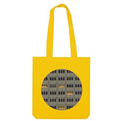 Сумка шоппер Us Basic, желтый сумка ночная панелька зеленый