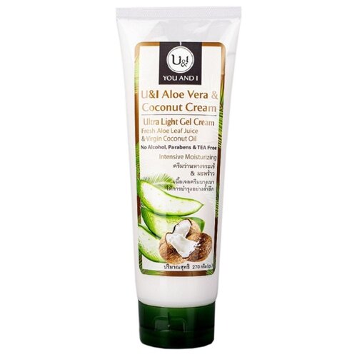 фото Гель для тела U&I Aloe Vera Coconut Cream с кокосовым кремом, тюбик, 270 г