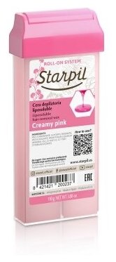Starpil Воск в картридже Розовый Кремовый (плотный) 110 гр