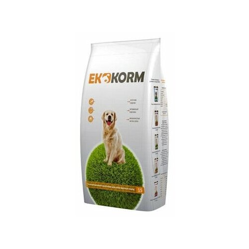 Эккорм сухой корм для собак крупных пород 15 кг