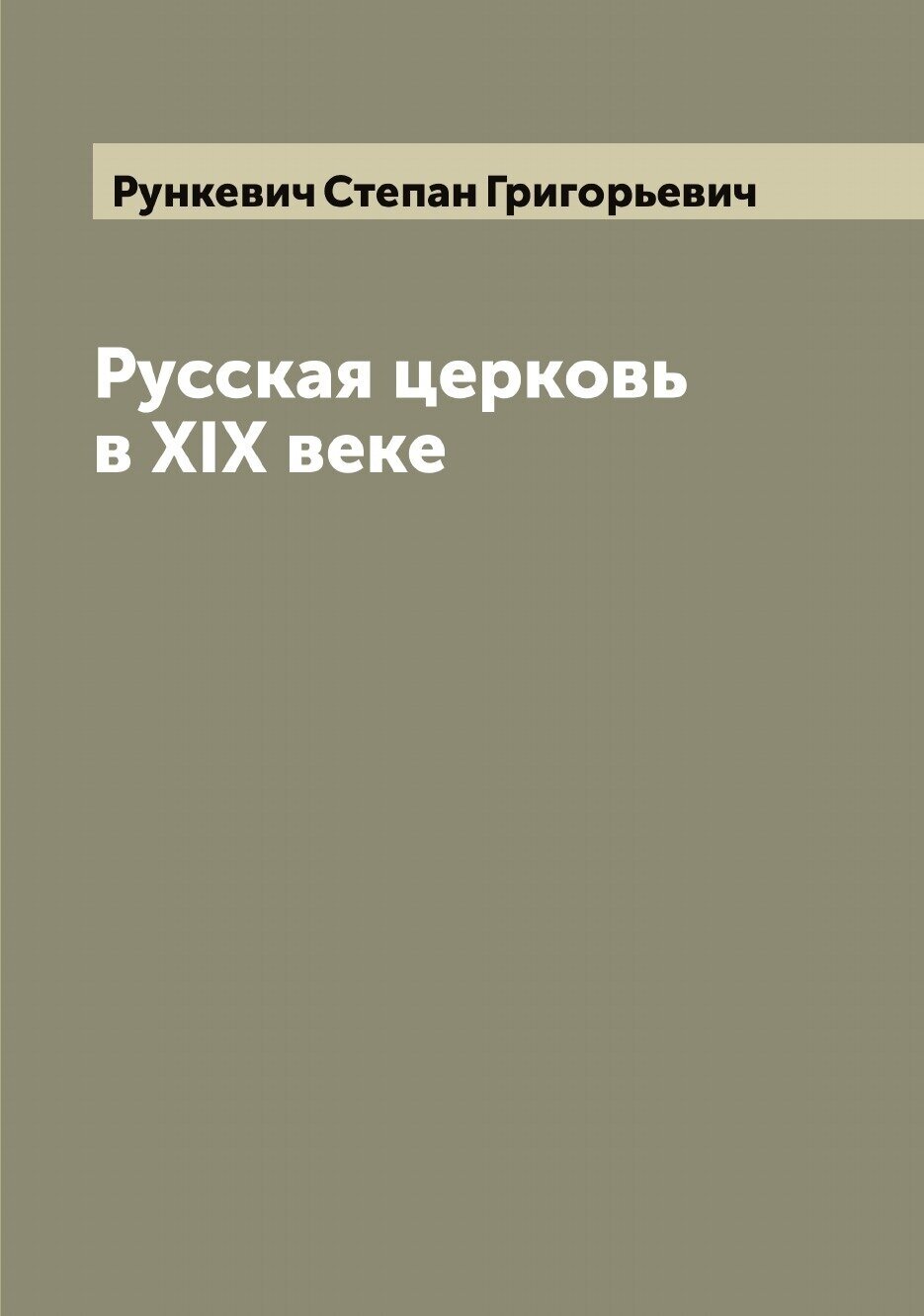 Книга Русская церковь в XIX веке - фото №1