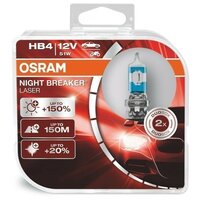 Галогенная лампа Osram HB4 (51W 12V) Night Breaker Laser (Duobox) 2шт