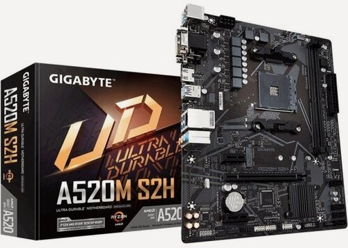 Изображение товара Материнская плата Gigabyte A520M S2H (AM4, mATX)