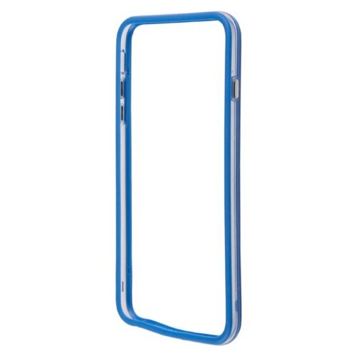 фото Чехол liberty project bumpers для apple iphone 6 plus/iphone 6s plus синий/прозрачный