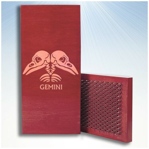 фото Доска садху с динамическими гвоздями, знаки зодиака близнецы - 1486 красная goodwood