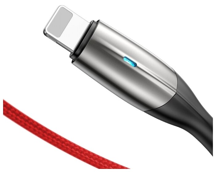 Кабель Baseus Horizontal USB - Lightning (CALSP) 2 м красный фото 2