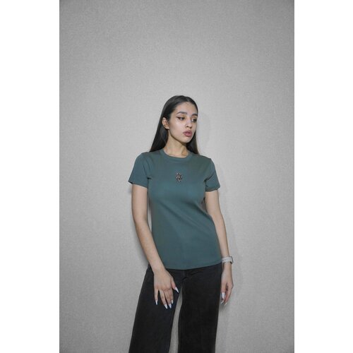 фото Футболка женская с стразами не определен