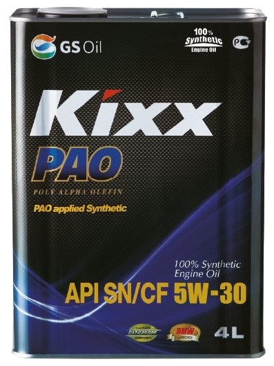 Масло моторное KIXX PAO 5W30 A3/B4 синтетика 4 л