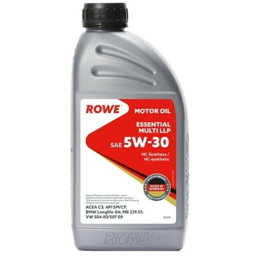 Масло ROWE 5W30 ESSENTIAL MULTI LLP API SM/CF ACEA C3 1л син