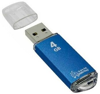 USB флеш (SMARTBUY (SB4GBVC-B) 4GB V-CUT BLUE)