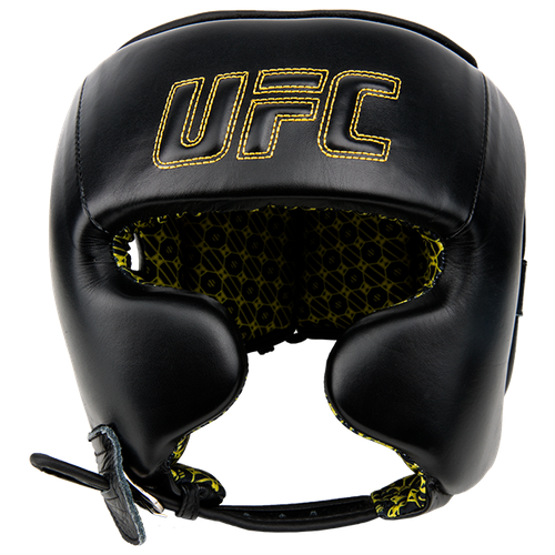 шлем боксерский ufc с защитой щек на шнуровке l черный Шлем UFC с защитой щек на шнуровке размер L/XL