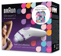 Фотоэпилятор Braun IPL BD 3006 белый/фиолетовый