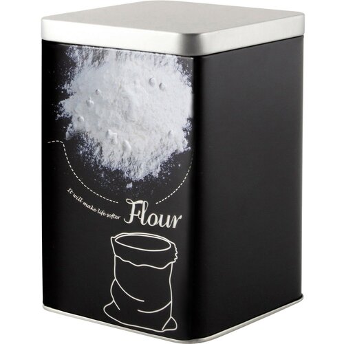 Банка с крышкой Мука, 1 л, металл