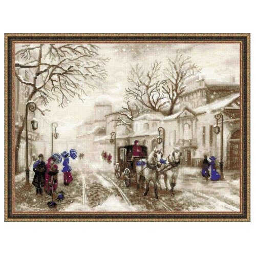 фото Риолис набор для вышивания крестом cтарая улочка 40 x 30 (1400)