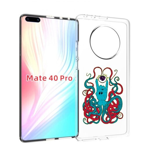 чехол mypads головолока абстракция для huawei mate 40 pro noh nx9 задняя панель накладка бампер Чехол MyPads осьминог-рука абстракция для Huawei Mate 40 Pro (NOH-NX9) задняя-панель-накладка-бампер