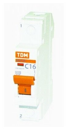 Автоматический выключатель TDM ELECTRIC ВА 47-29 1P (C) 4,5kA 50 А - фотография № 2