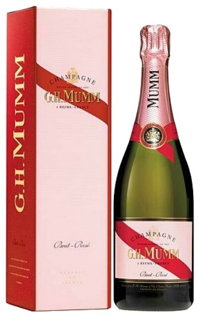 Шампанское G.H. Mumm Rose, 0.75 л, подарочная упаковка