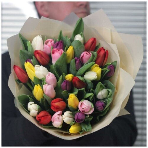 Красивый букет тюльпанов на 8 марта, красивый букет тюльпанов