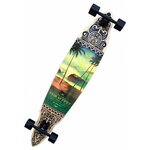 Лонгборд Gravity Skateboards Pin Tail Tres Palmas, 45x9.25 - изображение