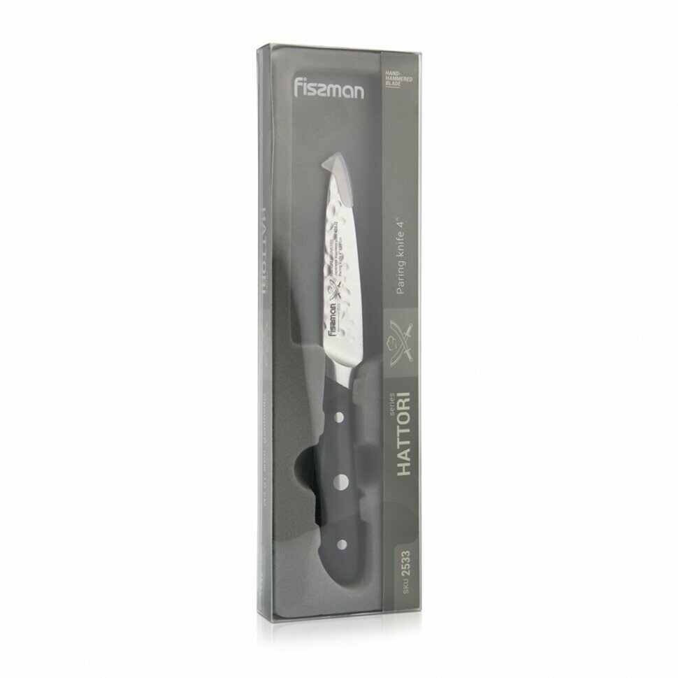 Нож Fissman HATTORI Овощной 10 см hammered (420J2 сталь) (2533) - фотография № 10