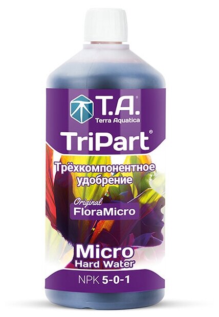 Набор удобрений Terra Aquatica (GHE) TriPart Bloom + Grow + Micro HW, 3 х 1л - фотография № 8