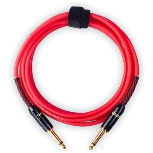 Joyo CM-21 red (красный) Инструментальный кабель 6 м, TS-TS 6,3 мм