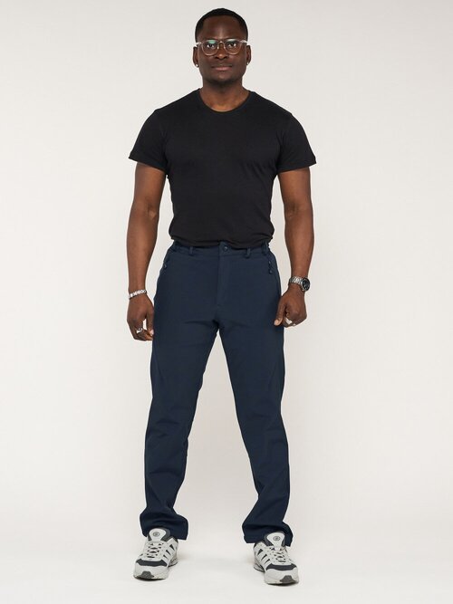 Беговые брюки MTFORCE, регулировка объема талии, размер 48, синий