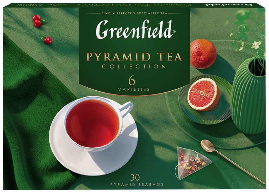 Greenfield Набор чая и чай нап. пирам.6 видов 56 г. - фотография № 3