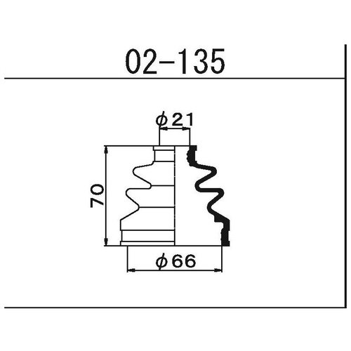 Пыльник привода Maruichi MARUICHI 02135 | цена за 1 шт
